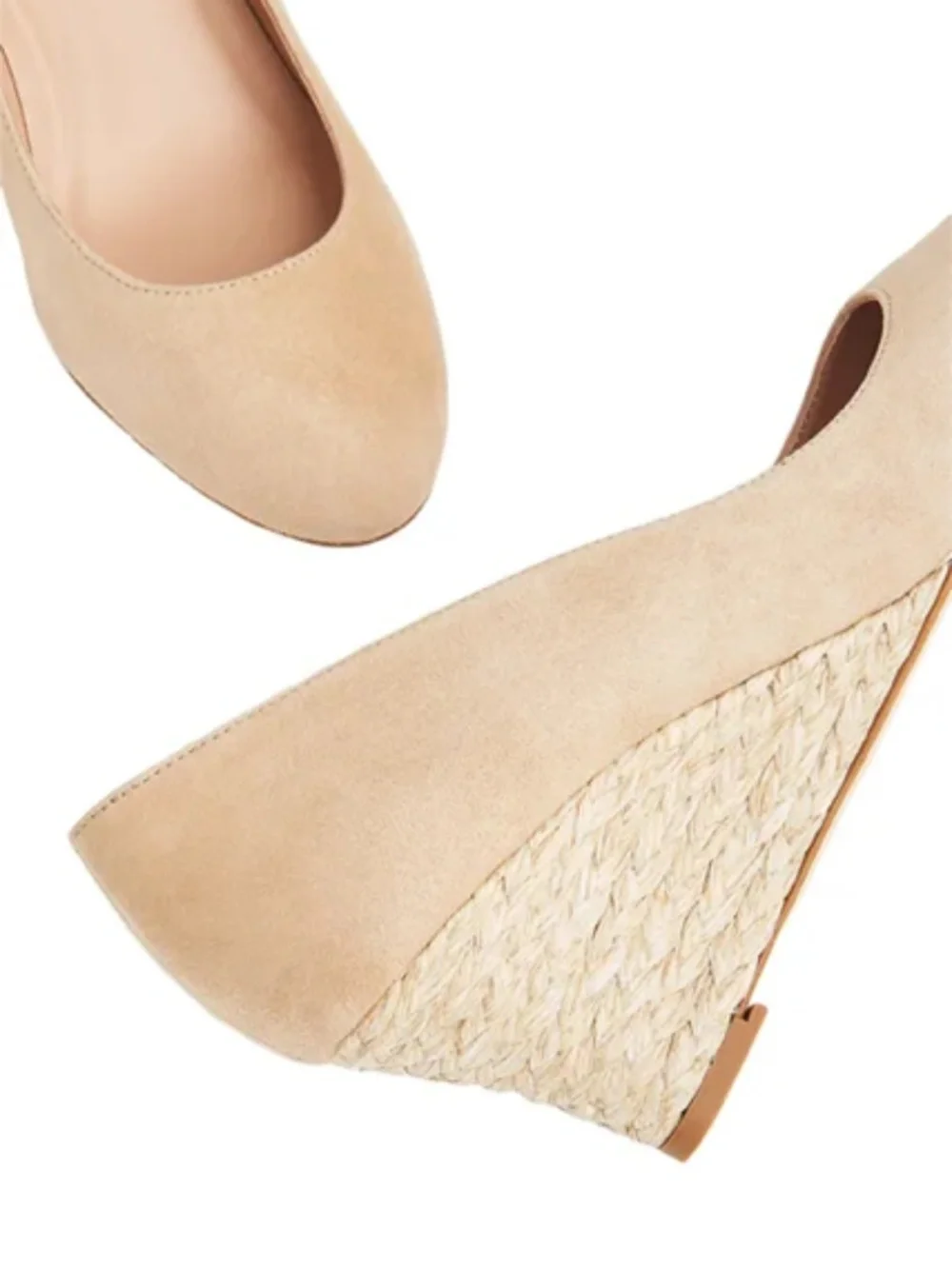 LK Bennett Eevi Tan Suede Espadrilles Size EU 37/US 6.5/7